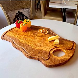 45cm Olive Wood Chopping Board with Juice Groove