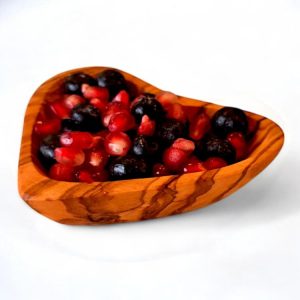 Medium Olive Wood Heart Shaped Bowl